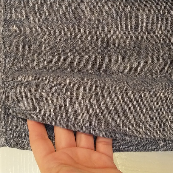 Ann Taylor Linen Blend Drawstring Pants Sz Large Petite 36" x 25" - Picture 4 of 7